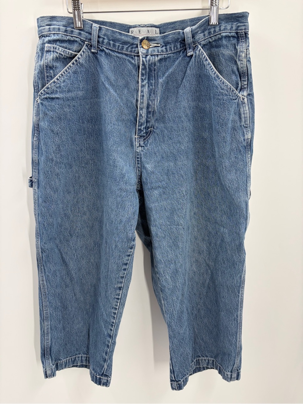 Vintage Rural King REAL Work Wear Carpenter Jeans size 16 Blue Denim Jeans‎